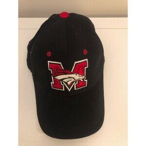 Mustangs Baseball Hat/Cap Fitted Large Black Captivating Headgear 1 Stop